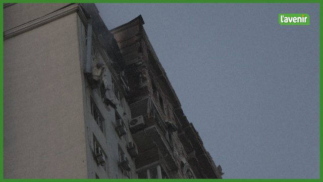 Ukraine: un immeuble d'habitation touché lors d'une nouvelle attaque aérienne russe sur la capitale