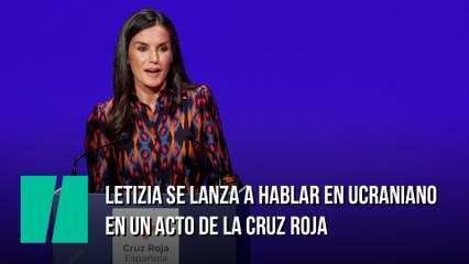 Letizia se dirige en ucraniano a la presidenta de Cruz Roja ucraniana