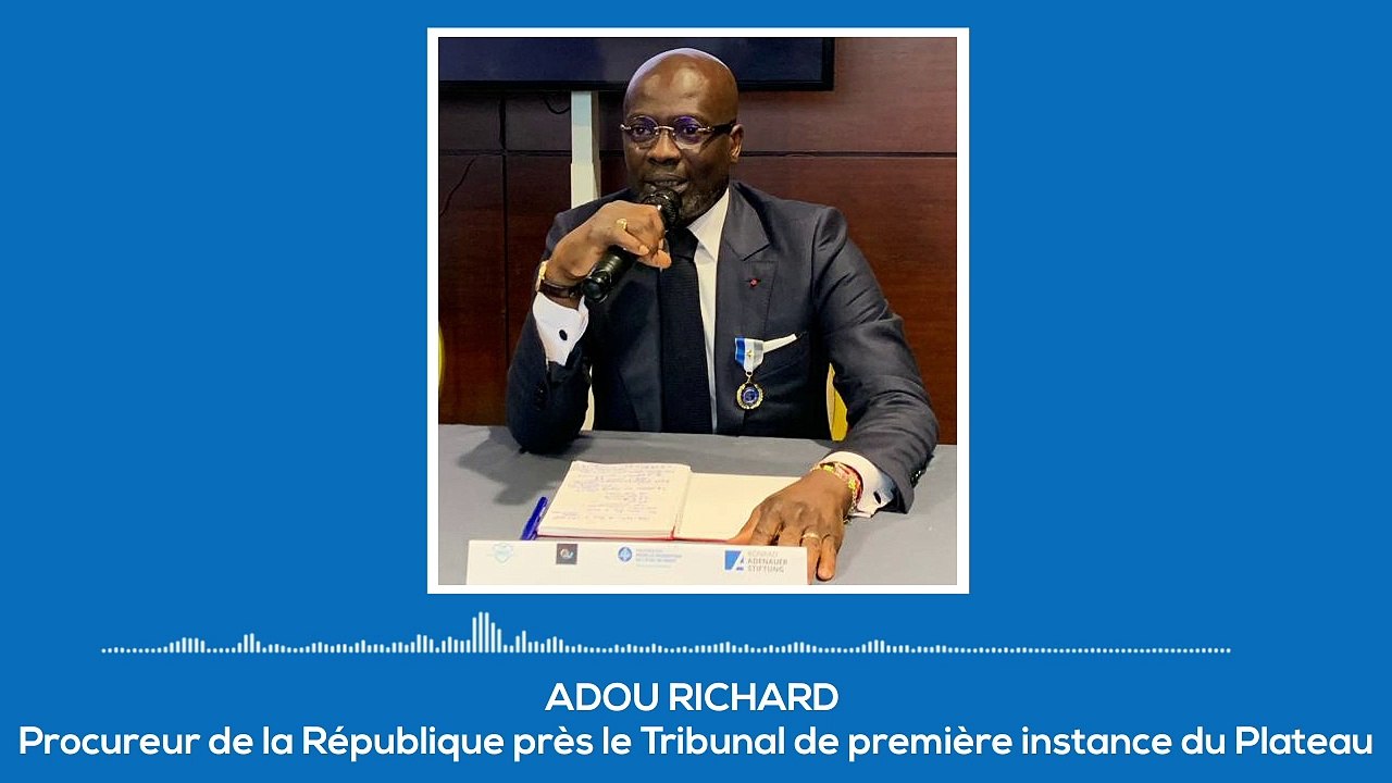 Adou Richard (Procureur) : Aucun Etat n'est armé pour lutter contre le ...