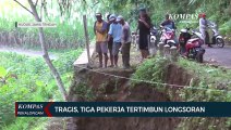 Tragis! Tiga Pekerja Tertimbun Longsoran Talud di Kudus