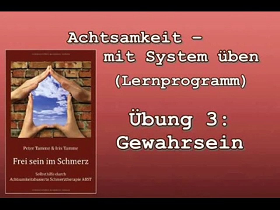 Achtsamkeit mit System üben 3:  Gewahrsein