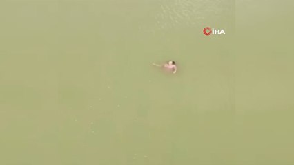 Nehre düşen kadın ölmek üzereyken böyle kurtarıldı!