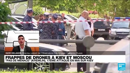 Frappes de drones à Moscou : "un impact médiatique et psychologique"