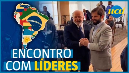 Chefes de estado sul-americanos chegam para reunião com Lula