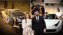 Sosyal medya fenomeni Ünal Turan ve şarkıcı Ceylan Koynat hız denemesi sırasında kaza yaptı