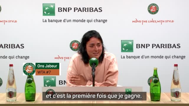 Roland-Garros - Jabeur : Aujourd'hui, j'ai gagné contre Philippe Chatrier