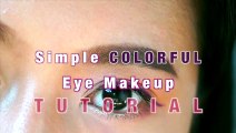 Simple Colorful Eye Makeup Tutorial Feat REVLON Colorstay Eyeliner