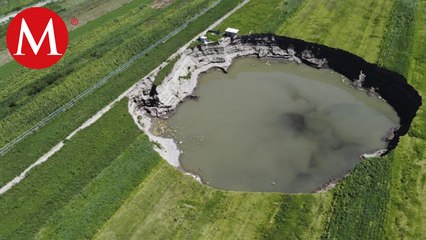 Se cumplen dos años de la formación del socavón de Santa María Zacatepec en Puebla