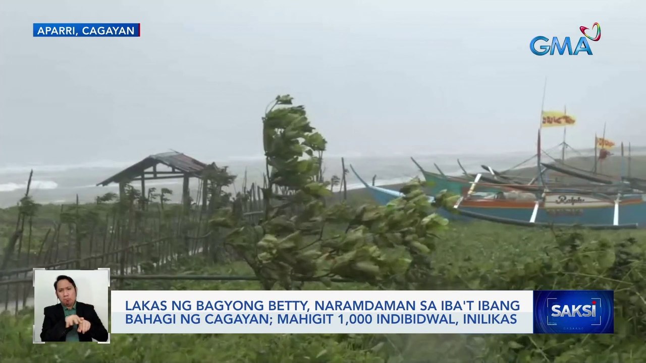Bagsik ng Bagyong Betty, ramdam sa iba't ibang bahagi ng Hilagang Luzon | Saksi