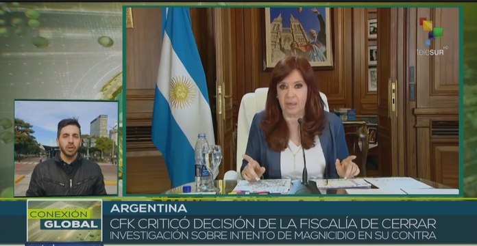 Vicepresidenta de Argentina critica cierre de investigación por intento de magnicidio