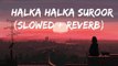 Halka Halka Suroor || Rahat Fateh Ali Khan || ( Slowed+Reverb) Lofi Song & Music