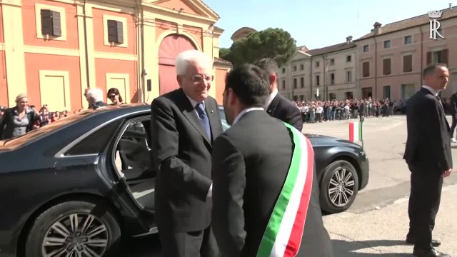 Mattarella a Lugo, visita al teatro Rossini danneggiato