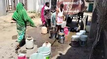 नगर में टैंकर से की गई जलापूर्ति