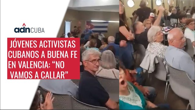 Jóvenes activistas cubanos a Buena fe en Valencia: No vamos a callar