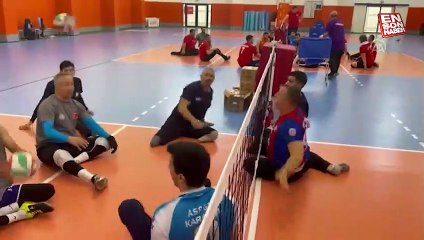 Terör gazisi, Oturarak Voleybol Milli Takımı'nda başarı için mücadele veriyor