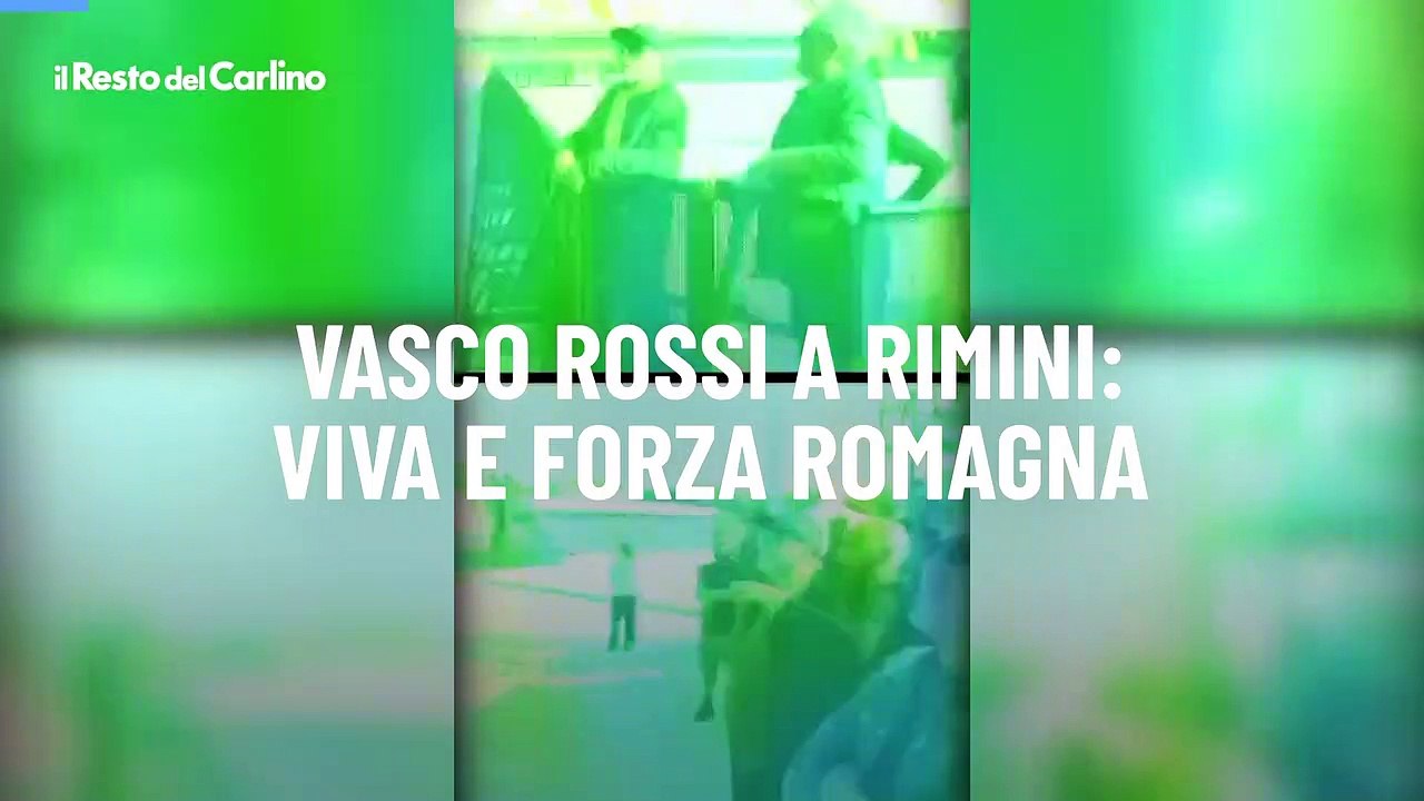 Vasco Rossi a Rimini: viva e forza Romagna