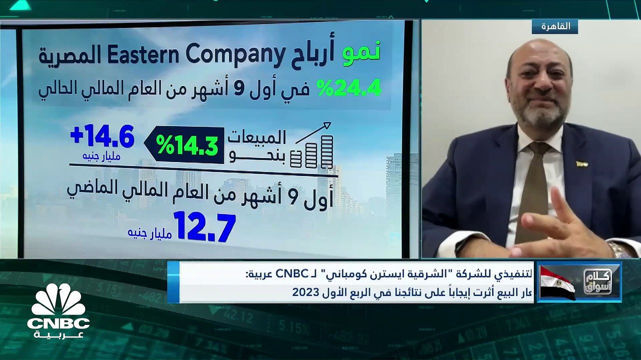 الرئيس التنفيذي لشركة "إيسترن كومباني" المصرية لـ CNBC عربية: الملاءة المالية للشركة قوية ولم نلجأ إلى الإقتراض الخارجي