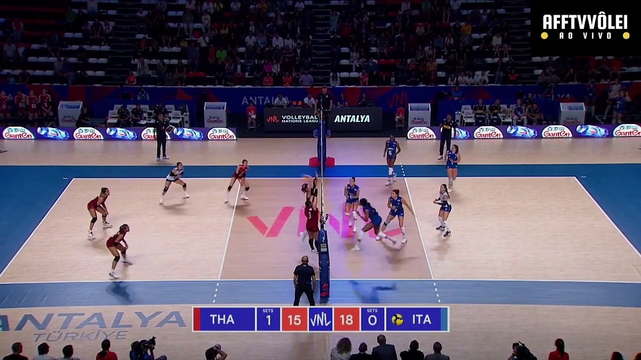 ITÁLIA 3 vs 2 TAILÂNDIA - LIGA DAS NAÇÕES FEM - 30/05/2023