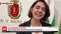Alexandra Staudt toma posse como nova secretária de comunicação de Maringá durante 'Café com a Imprensa'