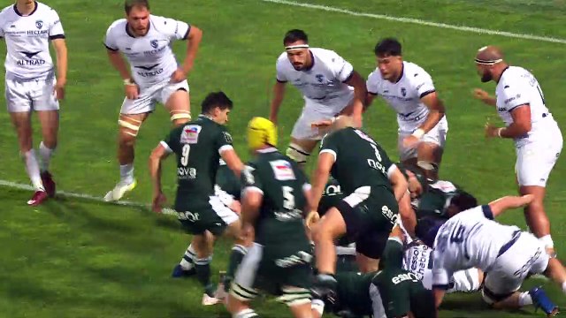 TOP 14 - Essai de Emilien GAILLETON (SP) - Section Paloise - Montpellier Hérault Rugby - Saison 2022-2023