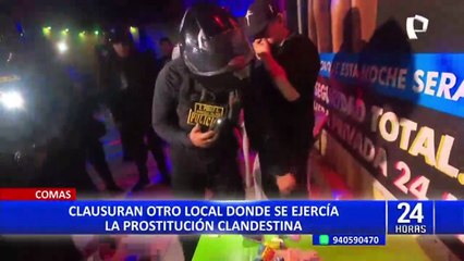 Comas: clausuran local donde se ejercía la prostitución clandestina