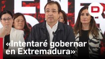 Vara dice que va a «intentar gobernar» Extremadura porque ha ganado las elecciones