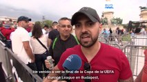 Los fans de la Europa League conquistan Budapest