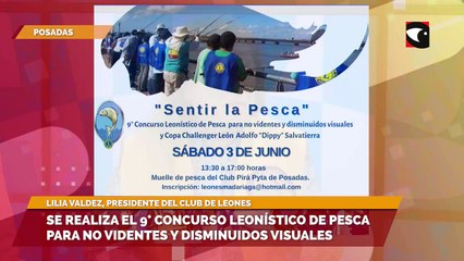 Se realiza el 9° concurso leonístico de pesca para no videntes y disminuidos visuales