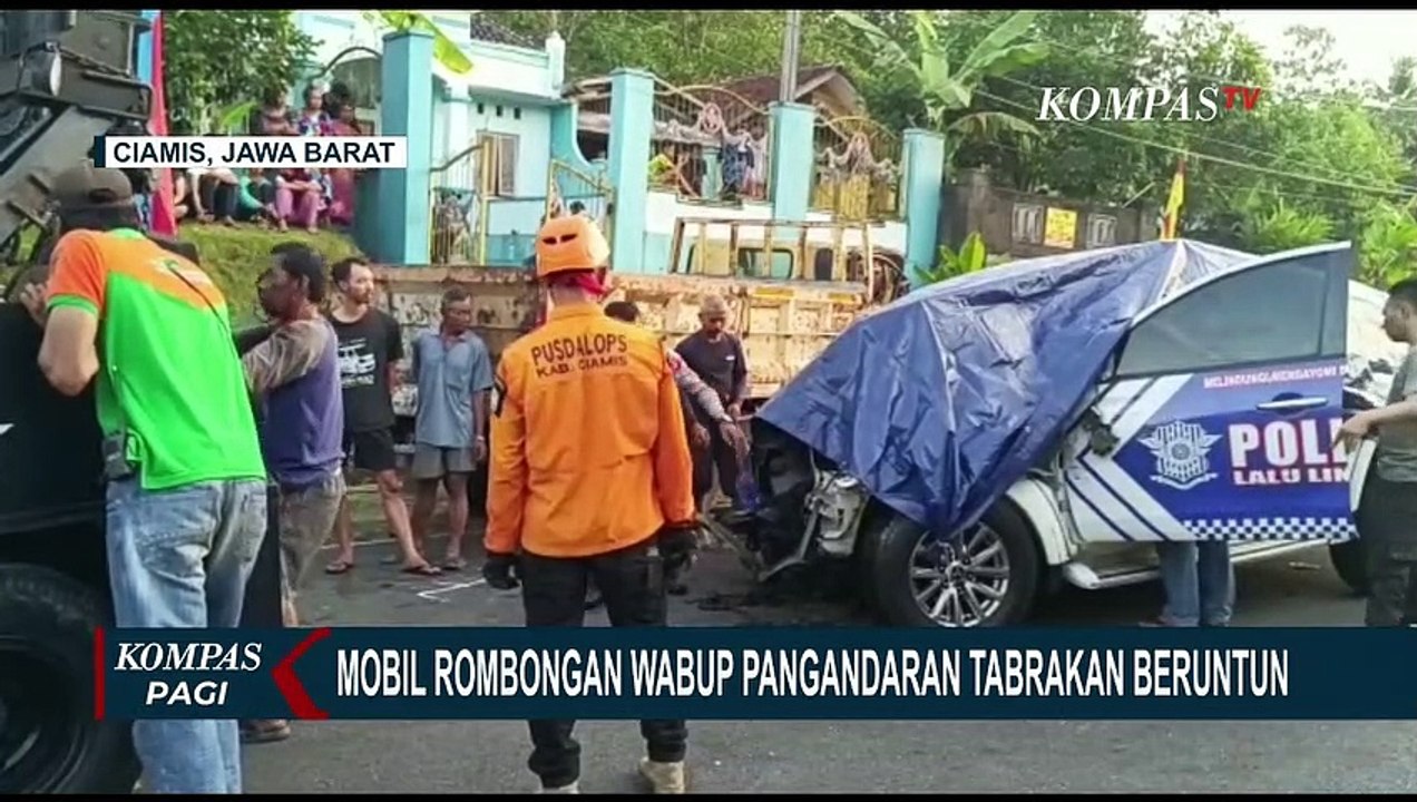 Akibat Mobil Rombongan Wakil Bupati Pangandaran, Ujang Endin Terlibat Tabrakan Beruntun