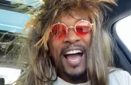 Patrice Evra dressed as Tina Turner to pay tribute to late music icon