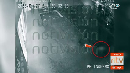 Cámara de seguridad registra caída del exinterventor Carlos Colodro