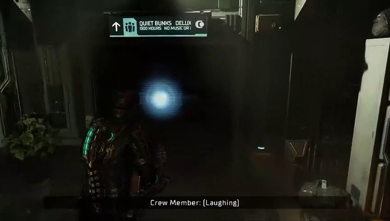 A crew survivor losing her head.
