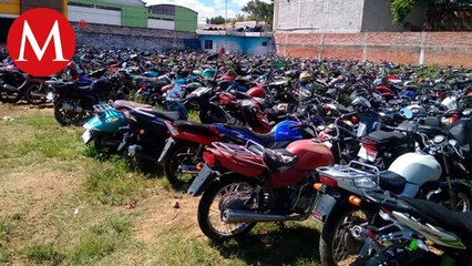 Motocicletas inundan corralones de Guanajuato