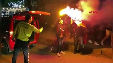 SPOR Trakya'da Galatasaraylı taraftarların şampiyonluk coşkusu