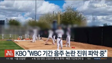 KBO "WBC 기간 음주 논란 진위 파악 중"