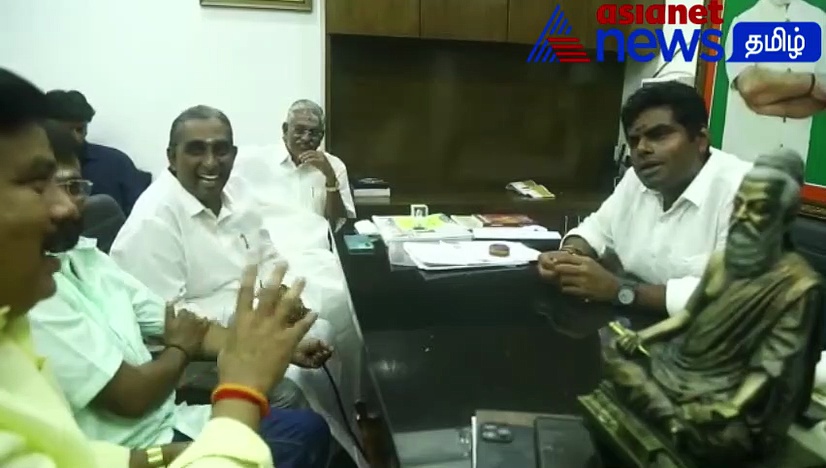 அண்ணாமலையை திடீரென சந்தித்த இயக்குனர் பேரரசு மற்றும் தீனா... விஜய் பற்றி நடந்த பேச்சு - முழு வீடியோ இதோ