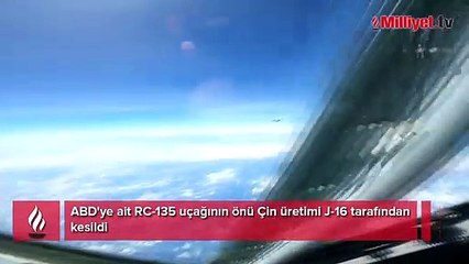 Çin meydan okudu, ABD uçağı titredi! Pilotlar sadece arkasından baktı