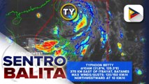 Typhoon #BettyPH, humina pa at posibleng lumabas ng PAR bukas o sa Biyernes