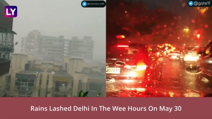 Télécharger la video: Delhi Rains: Heavy Rainfall Lashes National Capital, IMD Predicts Light To Moderate Showers; Netizens Share Photos & Videos