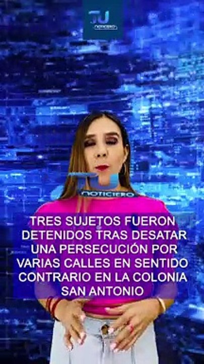 Tras protagonizar una persecución luego del asalto a una vivienda ubicada en la colonia San Antonio de Guadalajara, tres sujetos fueron detenidos  #TuNotiReel