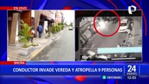 Breña: Conductor en estado de ebriedad invade vereda y atropella a 9 personas