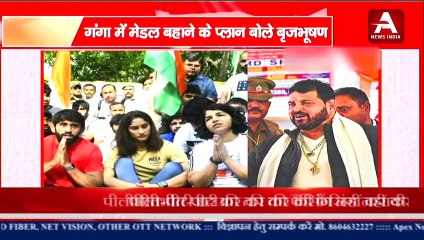 गंगा में मेडल बहाने के प्लान बोले बृजभूषण, पहलवानों को लगेगी मिर्ची-#apexnewsindia