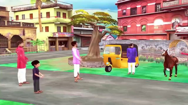 Ghoda gadi chali Train ki patri pe - Trian ka accident - Hourse Taxi - Greedy Horse - House wala - Hindi moral stoires - moral stories - hindi khani - hindi cartoon - funny cartoon