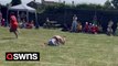 Mum who faceplanted in viral sports day race still turning down dates from strangers who love her bum - but won't run race 