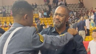 Proud Dad Cries Tears Of Joy When Son Graduates Military School