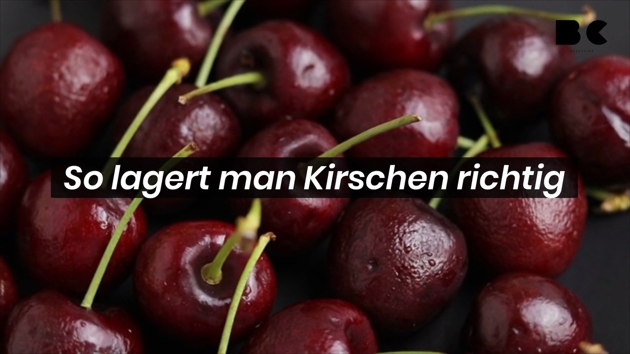 So lagert man kirschen richtig