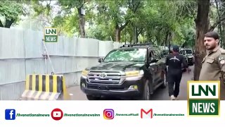 Exclusive Scenes  Imran Khans convoy is moving towards Islamabad | Lnn