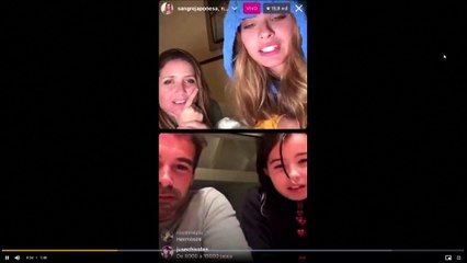 China Suárez sumó a Cabré a su vivo de Instagram