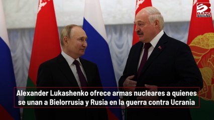 Tải video: Alexander Lukashenko ofrece armas nucleares a quienes se unan a Bielorrusia y Rusia en la guerra contra Ucrania