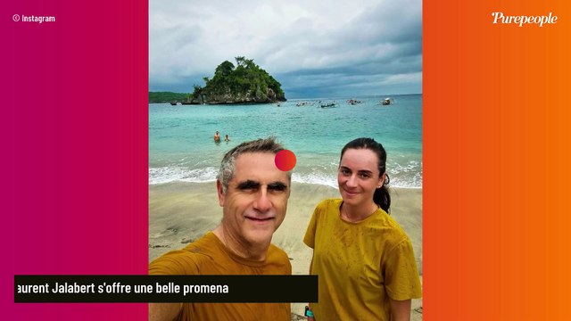 Laurent Jalabert in love de sa jeune compagne : promenade en amoureux et langoureux baiser à vélo !